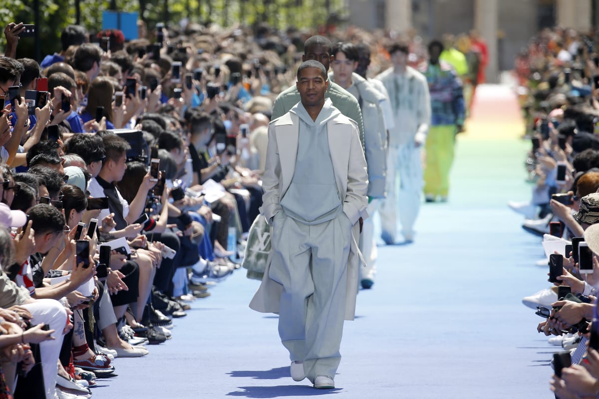 Louis Vuitton Tambour Damier Graphite Race references Virgil Abloh's  aesthetics