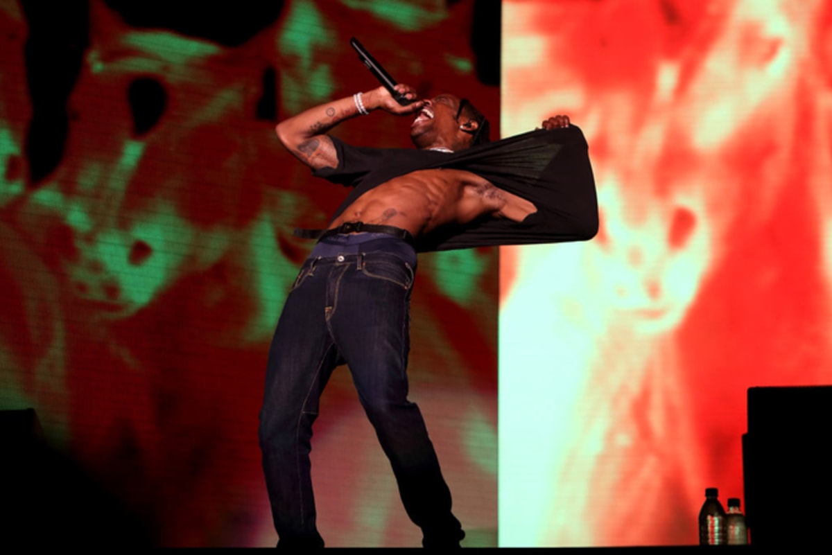 Travis Scott Delivered a Rager in the Rain at Governors ...