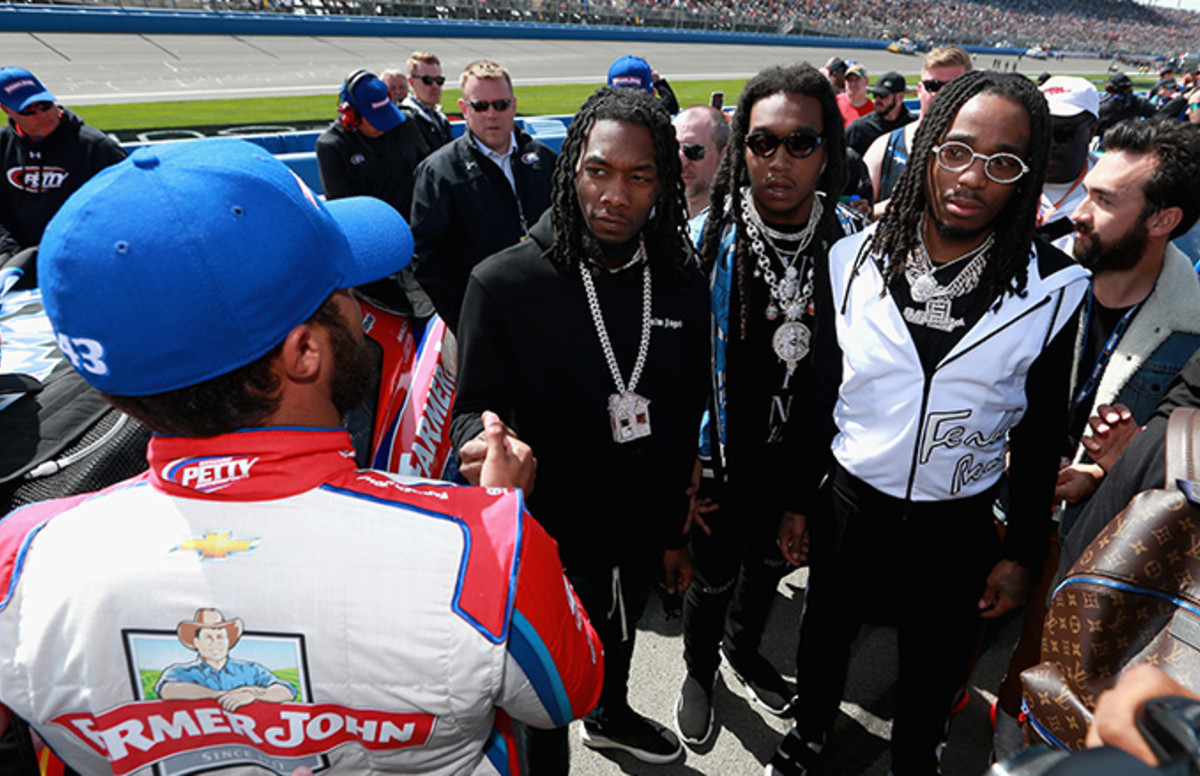 Watch Migos Teach Fox News How to Dab on the NASCAR Track | Complex