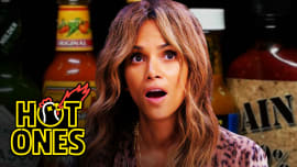 Aubrey Plaza Snorts Milk While Eating Spicy Wings Hot Ones Complex
