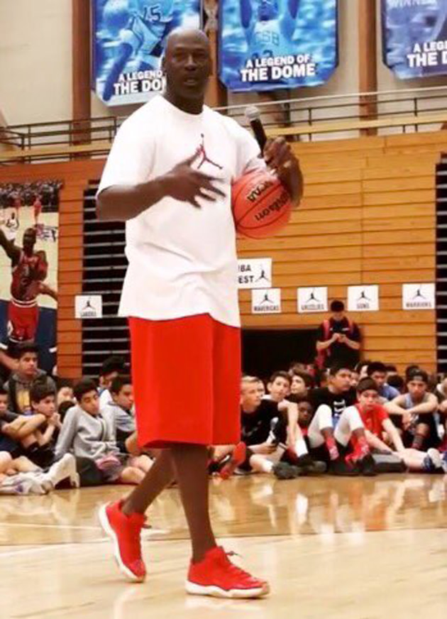 michael jordan wearing all jordans