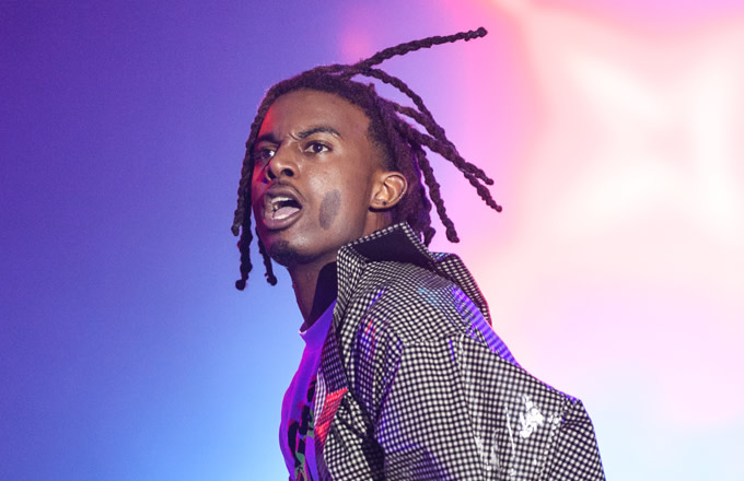 Der 28 Jahre alte 185 cm große Playboi Carti im 2025 Foto