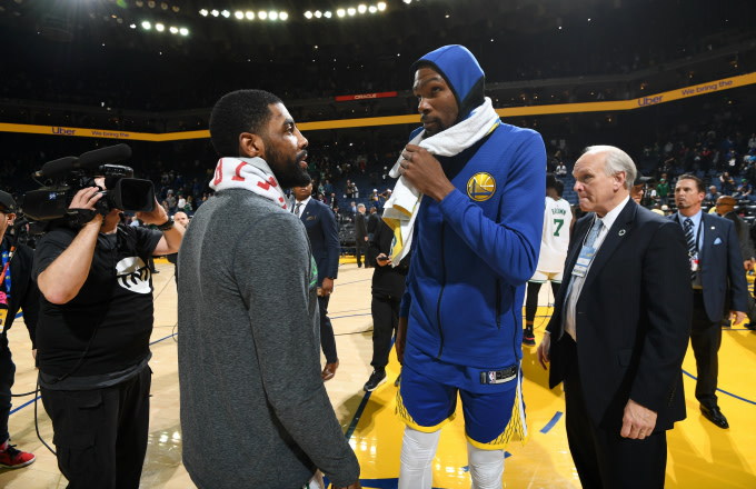 Bucher: Kevin Durant Met With Kyrie Irving in New York to ...