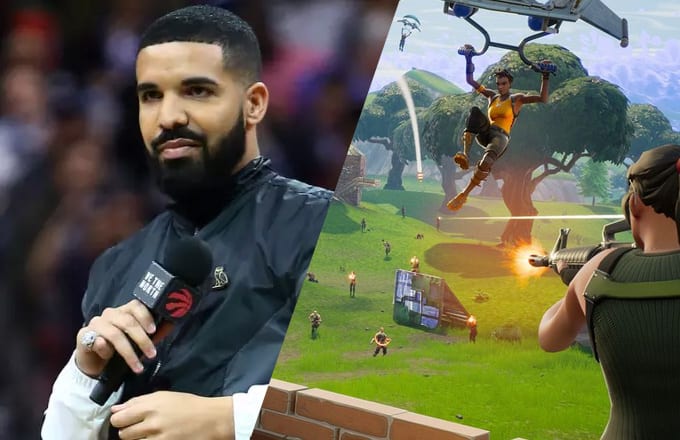 fortnite drake image via getty vaughn ridley epic games - drakes new album cover fortnite