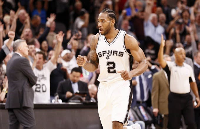 Spurs forward Kawhi Leonard given random drug test amid MVP talk ...