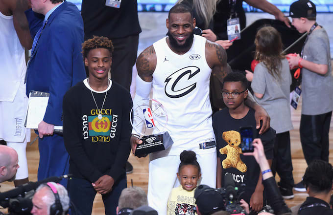 Watch LeBron Masterfully Coach His Son After He Misses Shots | Complex