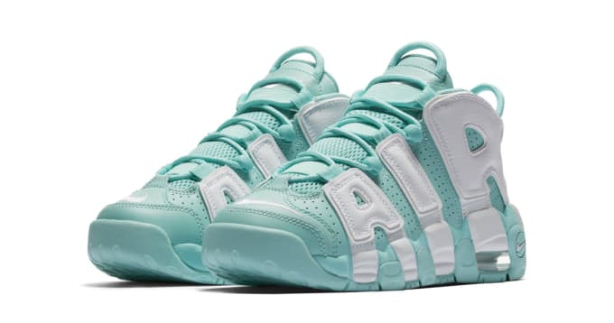 nike air more uptempo gs island green