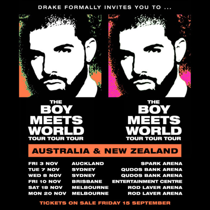 Drake Announces Boy Meets World Australia New Zealand Tour ...