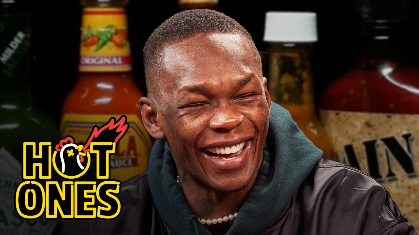 Israel Adesanya Gives Thanks While Eating Spicy Wings | Hot Ones