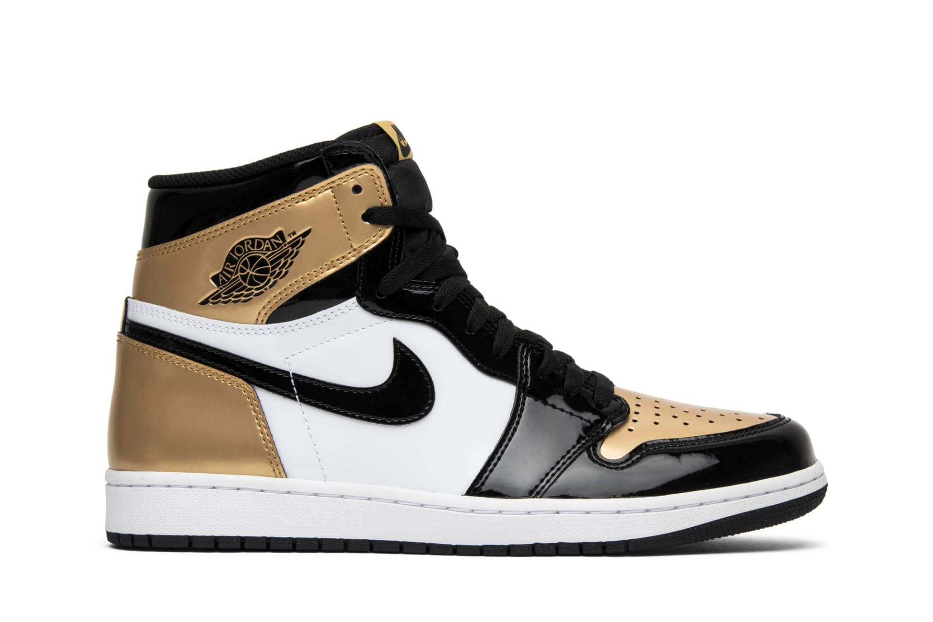 patent leather jordans all black