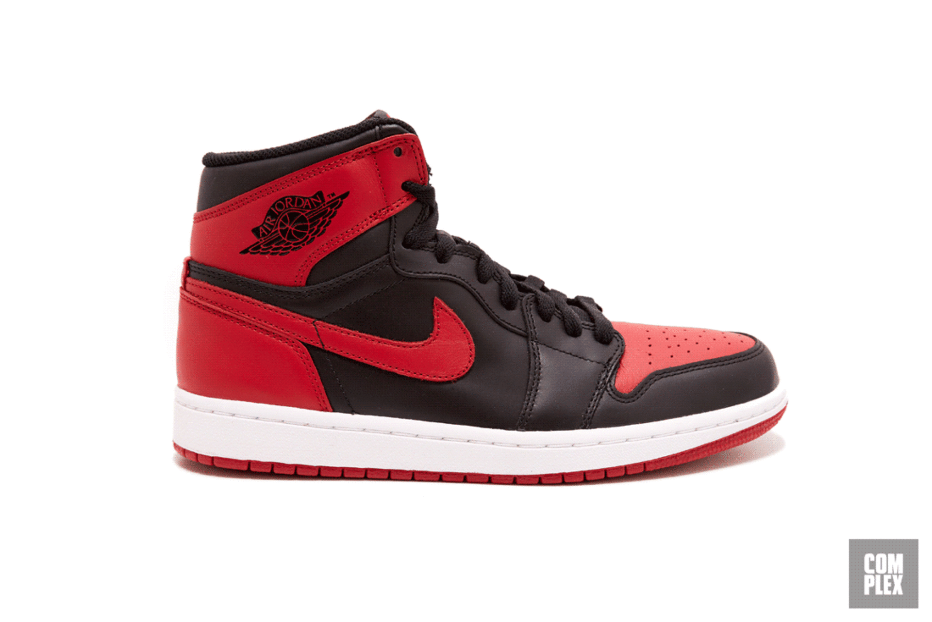 red and black and white jordan 1