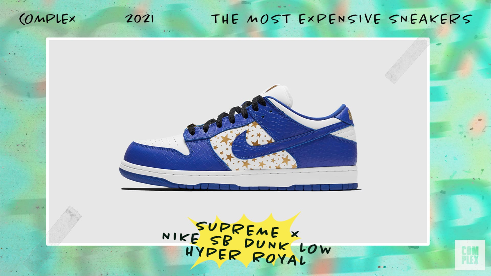 Supreme x Nike SB Dunk Low Hyper Royal