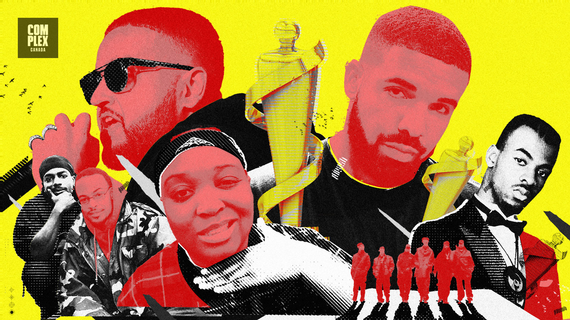 Former Junos rap nominees Drake, Nav, Maestro, and the Rascalz