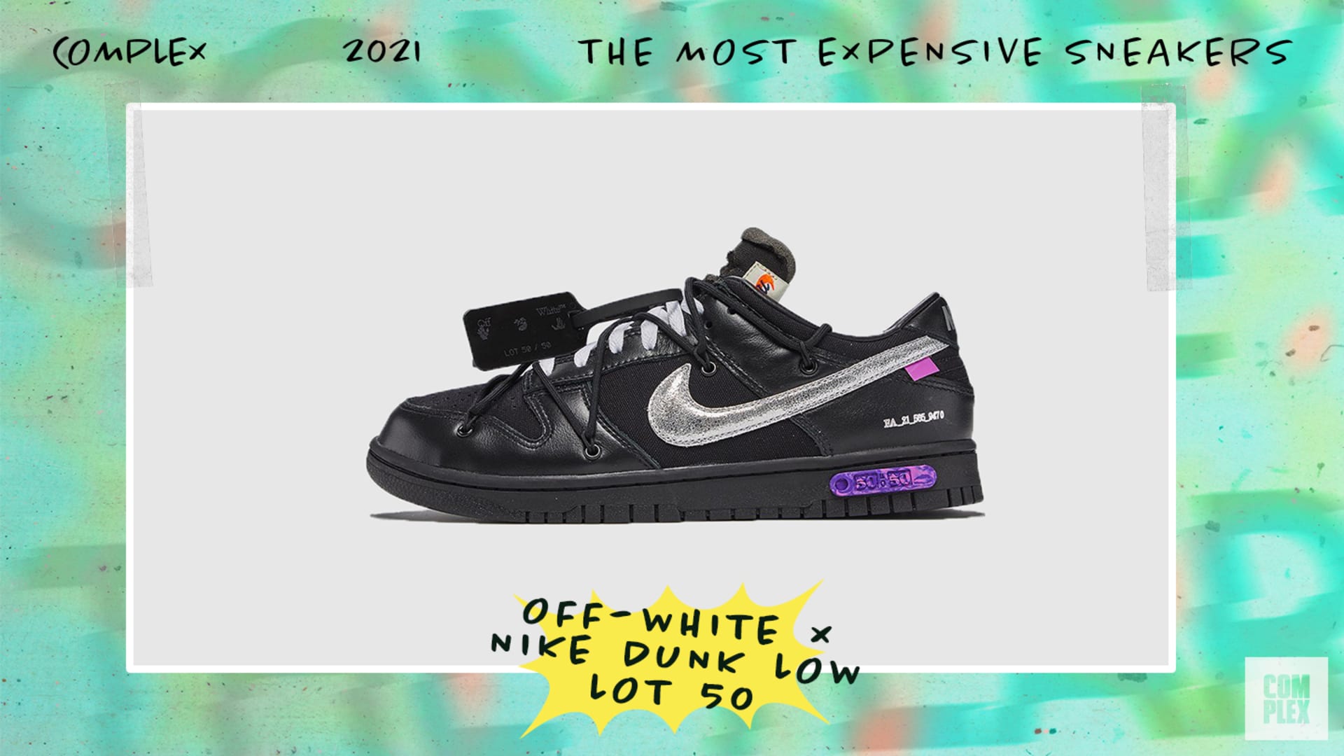 Off White x Nike Dunk Low Lot 50