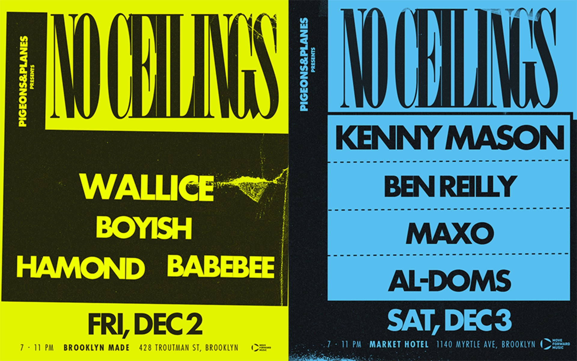 no ceilings 2022 december flyer