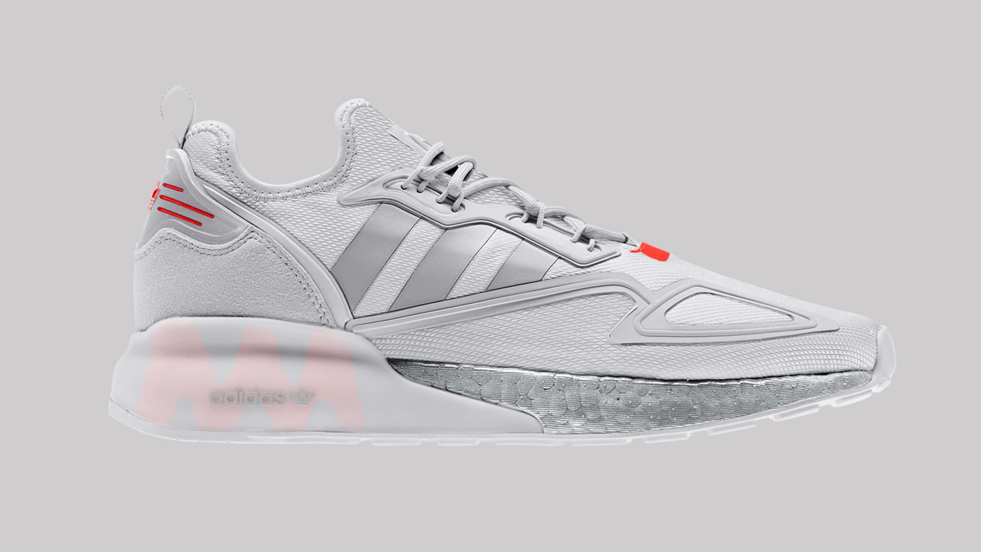 Adidas zx 2k boost womens silver clearance