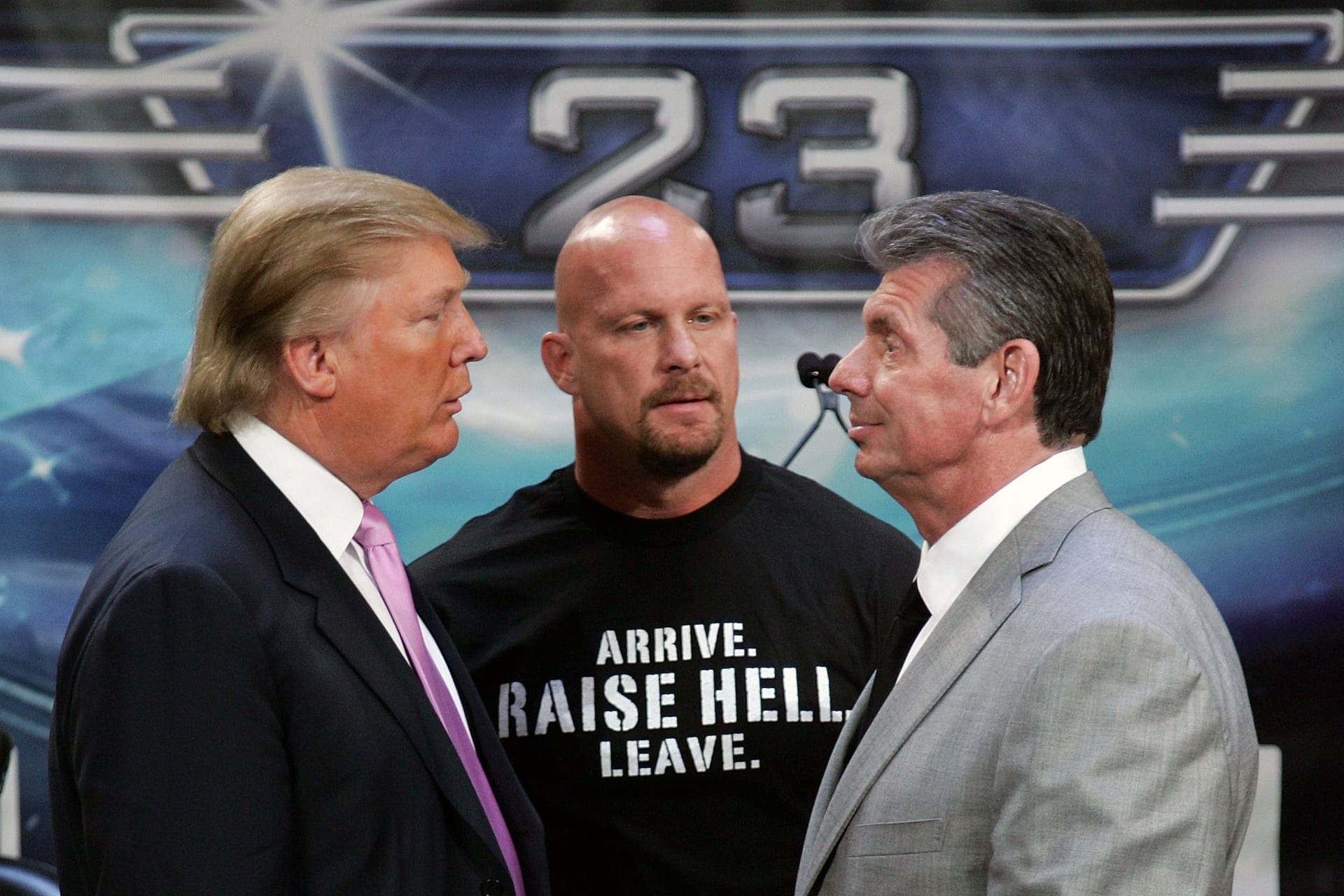 Stone Cold Steve Austin Donald Trump Vince McMahon WrestleMania 23