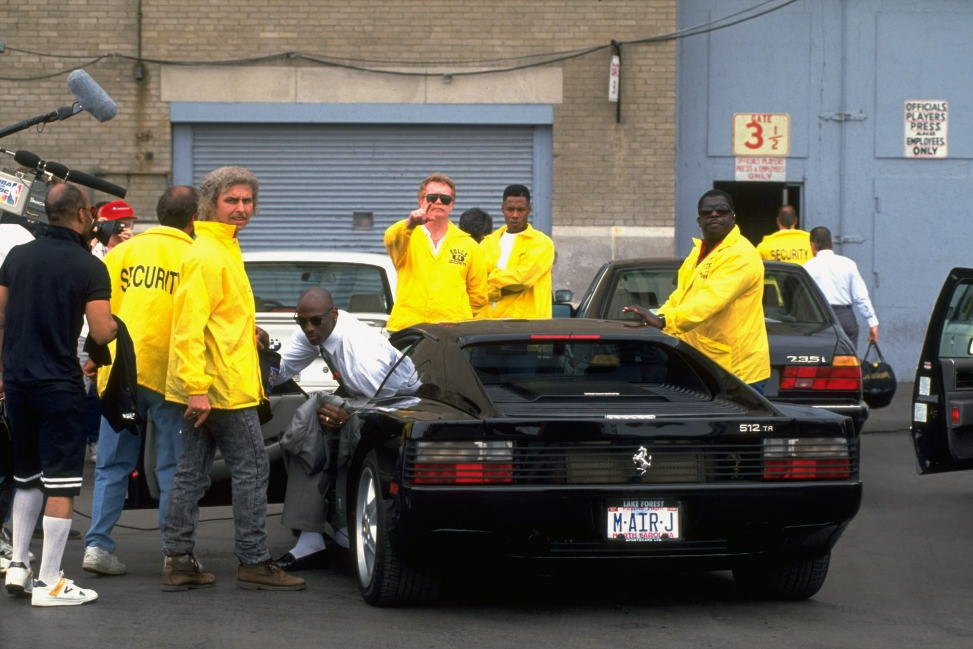 michael jordan red ferrari