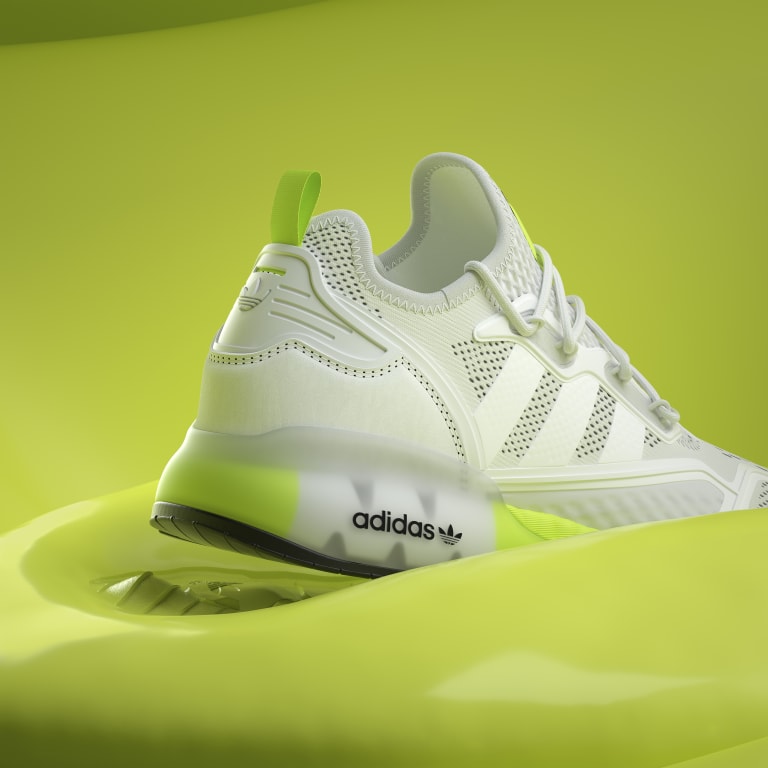 adidas neon green shoes