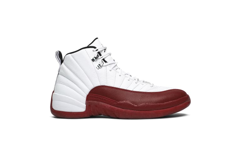 jordan 12 black white red