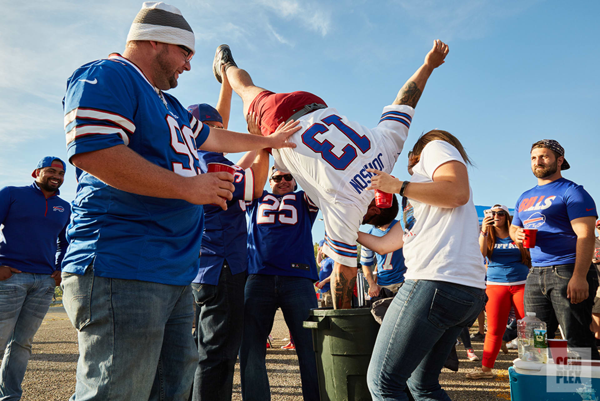 Image result for buffalo bills fans in parking lot gif