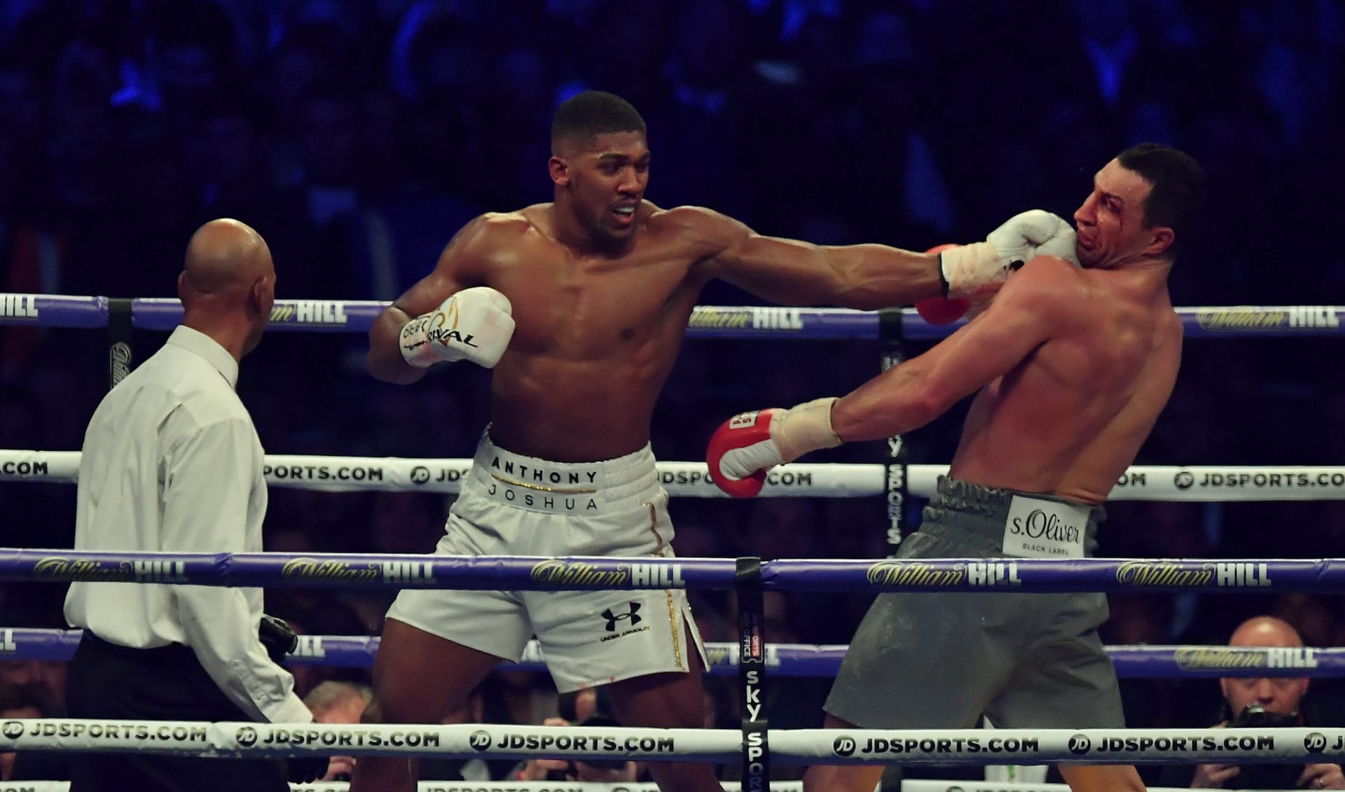 Anthony Joshua Wladimire Klitschko 2017 Wembley Stadium Getty