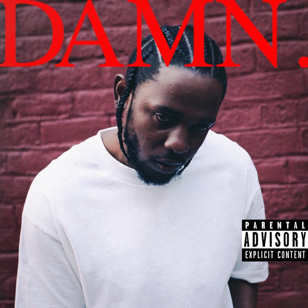 Kendrick Lamar's 'DAMN.' cover art.