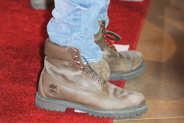 worn out timberland boots