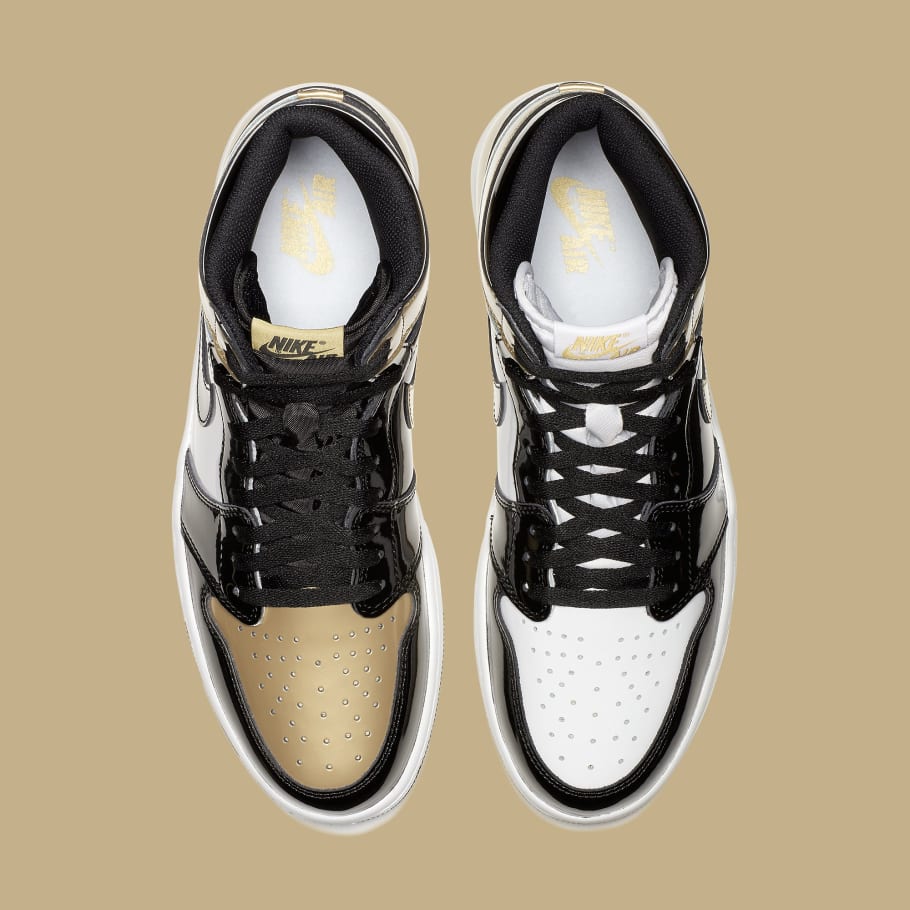 gold top 3 jordan 1