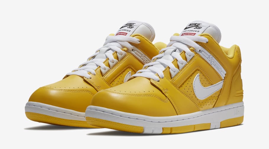 yellow supreme nikes