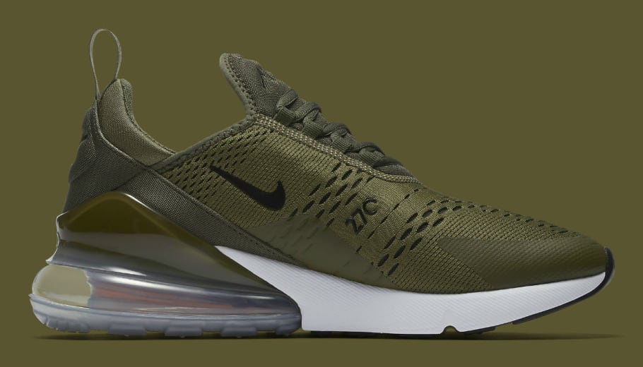 olive green nike air 270