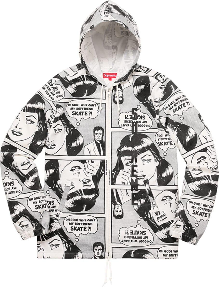 supreme comic hoodie