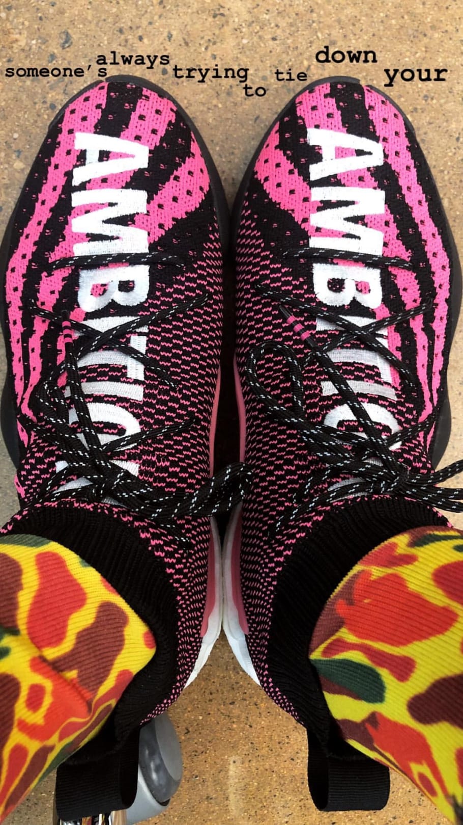 pharrell byw on feet