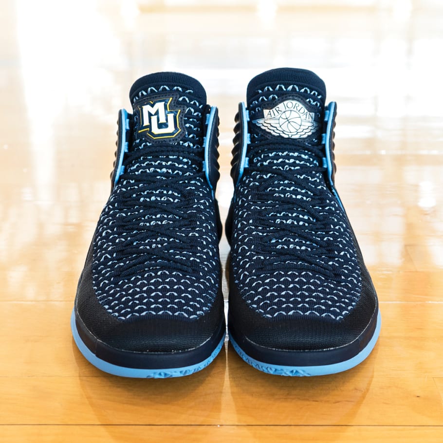 Air Jordan 32 Marquette Golden Eagles Pe Sole Collector