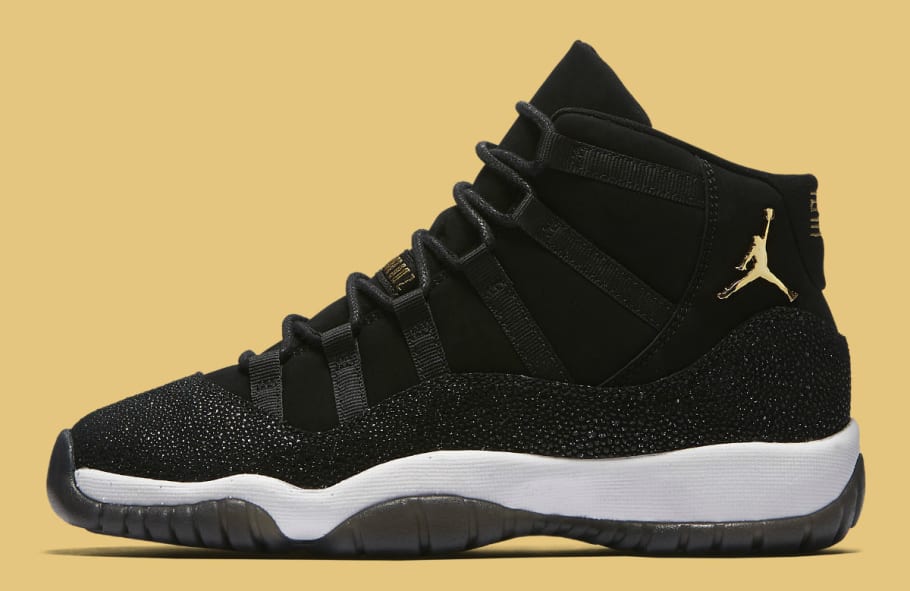 glitter jordan 11 black