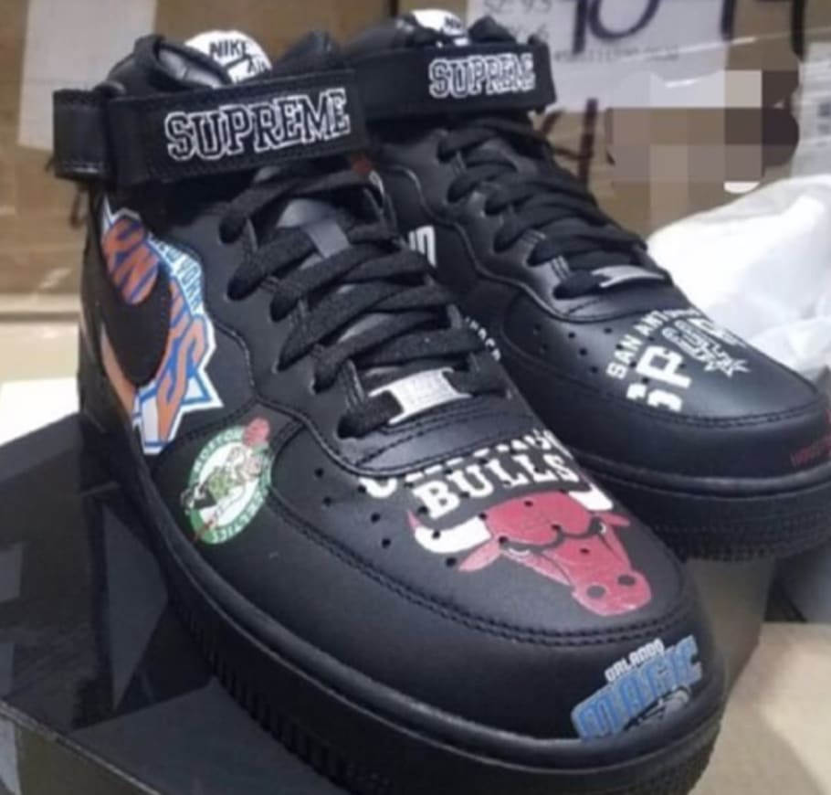 Supreme x Nike Air Force 1 Mid AQ8017-001 AQ8017-100 Images