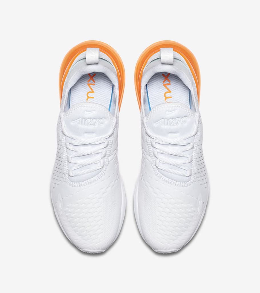 nike air max 270 white pack total orange