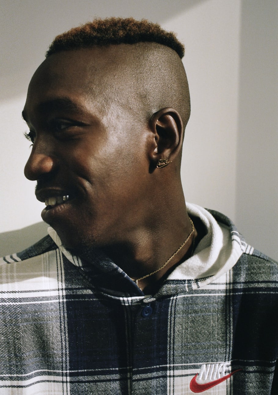 supreme x nike earrings