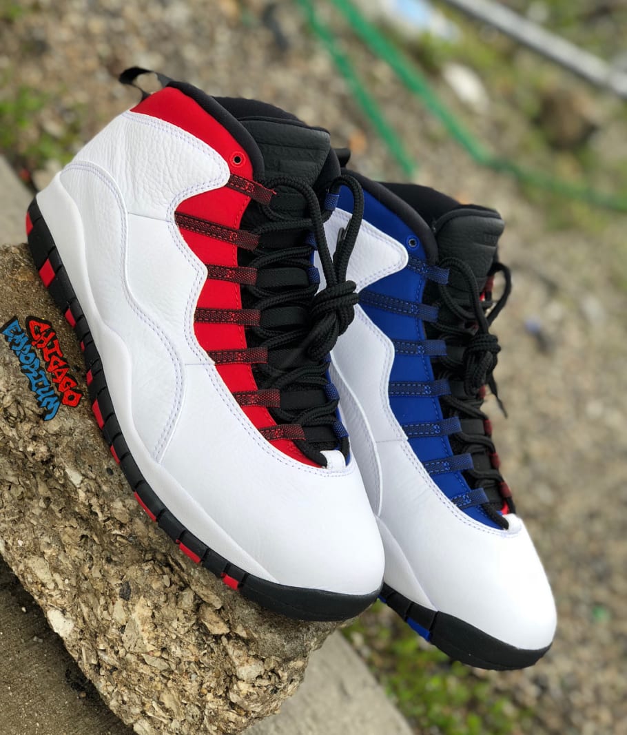 jordan 10s red white and blue