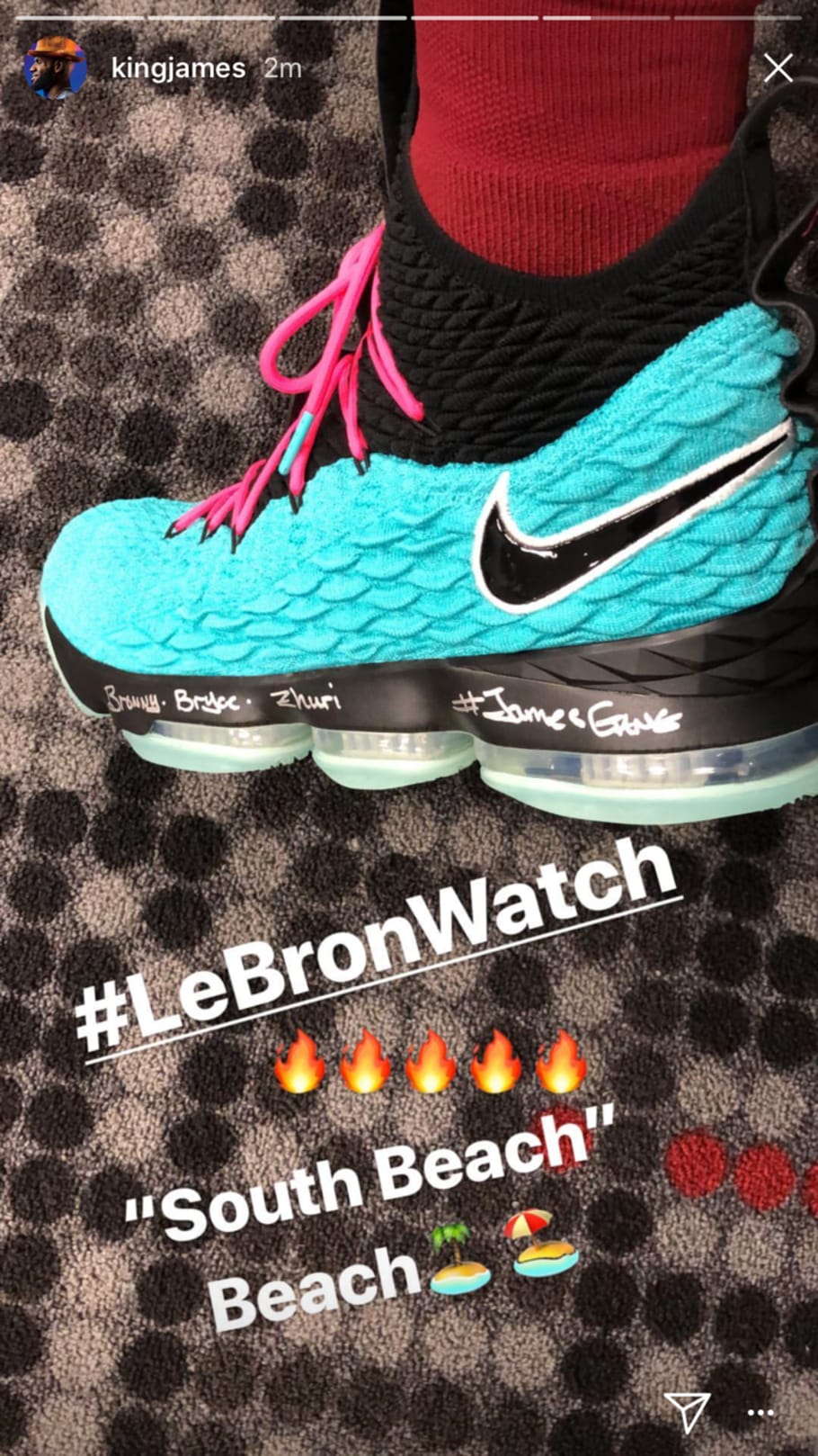 lebron 15 miami