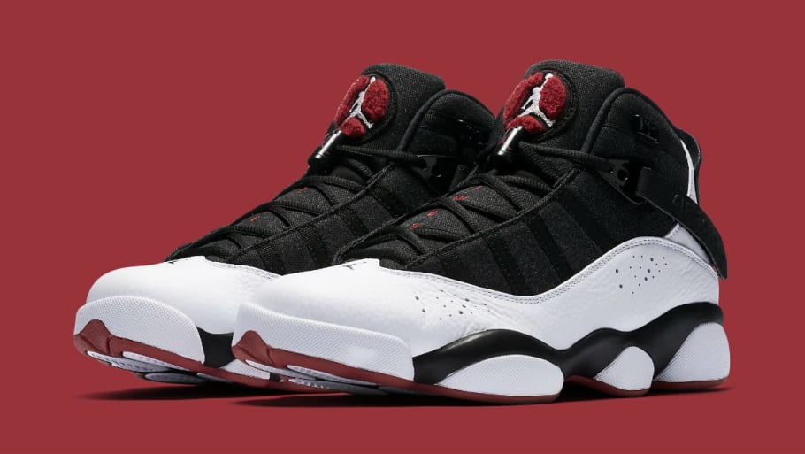 jordan 6 rings black white red