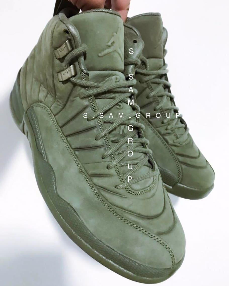 olive green jordan 12 release date