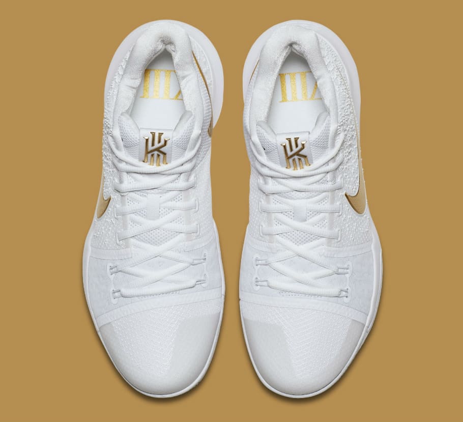 kyrie 3 gold white