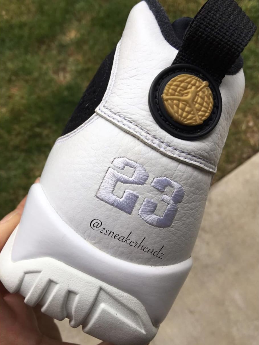 black and white jordan 9 2018