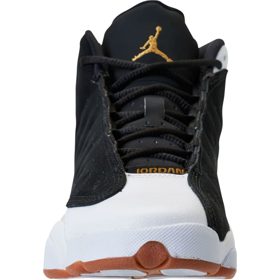 jordans 13 white and gold