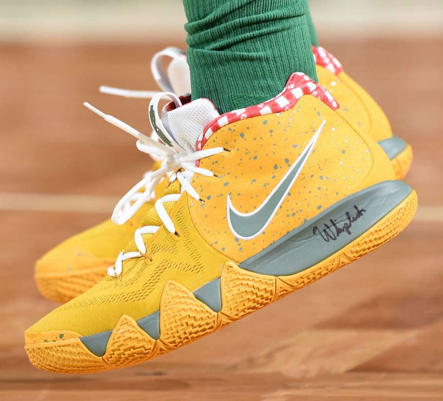 kyrie 4 shoes yellow