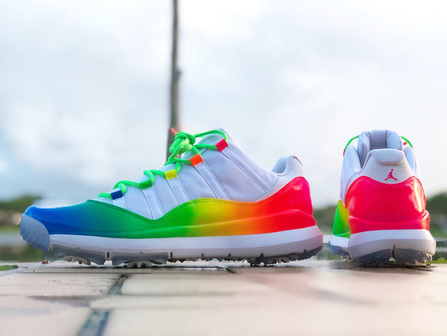 rainbow jordans shoes