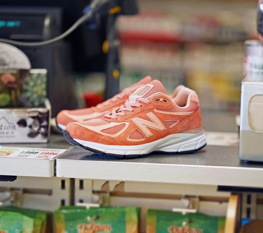 new balance 990 peach