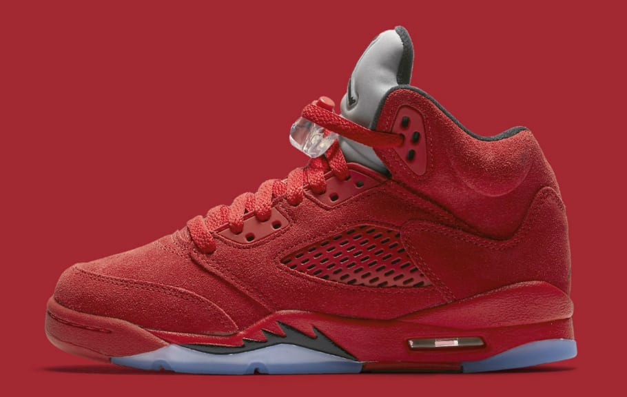 jordan 5 red suede price