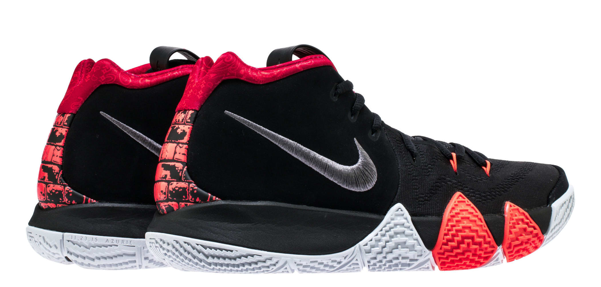 kyrie 4 red and black